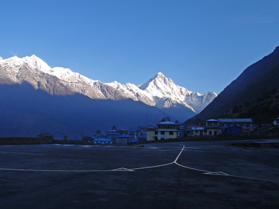 View from Lukla airport